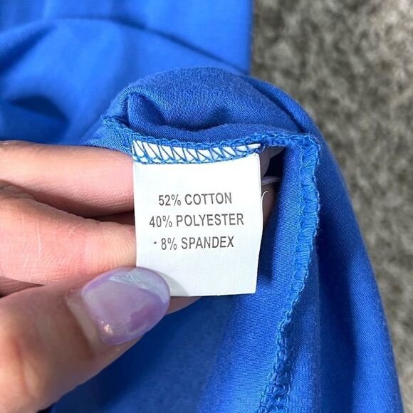 Barbara Erickson Top Women’s Small Blue Ruffle V-Neck Sleeveless Tank - Picture 5 of 5